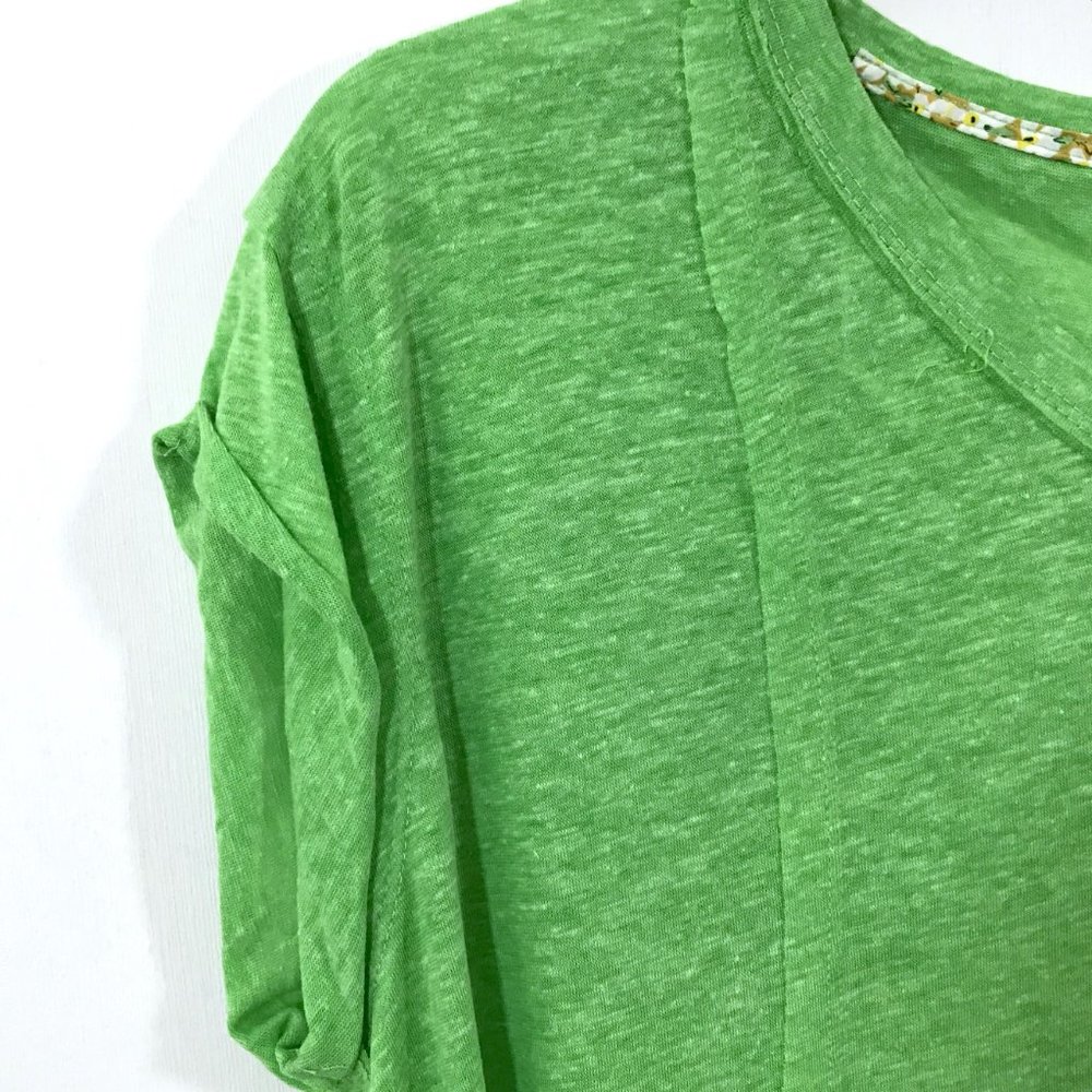 Umgee Short Sleeve Casual Top Green 1X - Picture 4 of 9